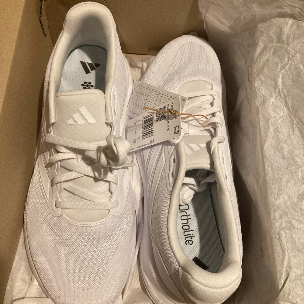 Mens Adidas White Sneakers - Picture 5 of 7
